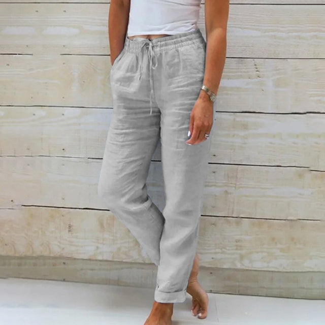 Losse Vrouwelijke Broek Casual Druitte Snit
