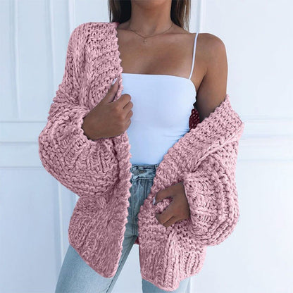 Dames Vest Gebreid Chunky Stijlvol Warm