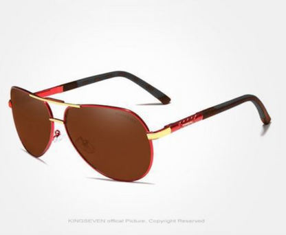 Gepolariseerde Aluminium Zonnebril met UV400 Bescherming | Vintage Design | Unisex