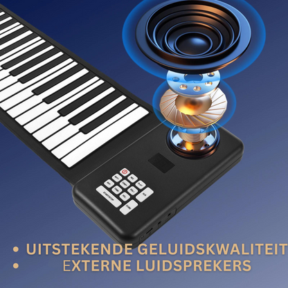 Oprolbare Piano met 88 Toetsen — Draagbaar en Flexibel Keyboard voor Onderweg