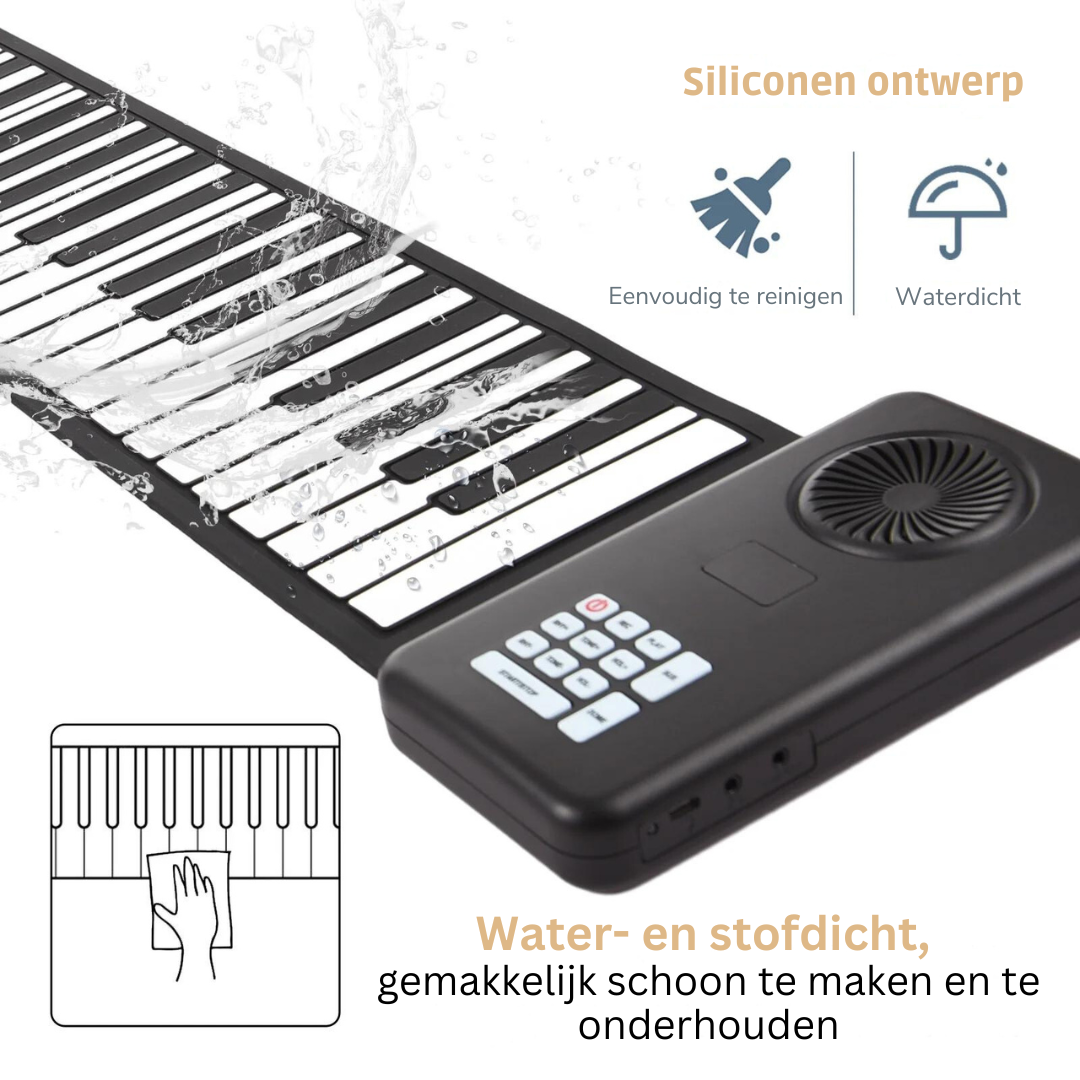 Oprolbare Piano met 88 Toetsen — Draagbaar en Flexibel Keyboard voor Onderweg