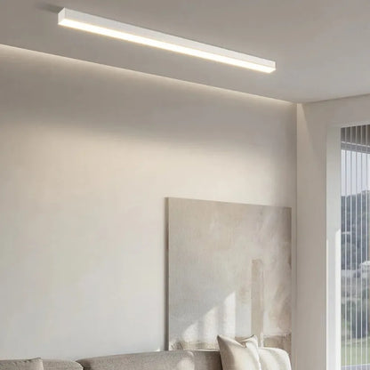 LED plafondlamp zwart langwerpig modern voor woonkamer hal slaapkamer minimalistische plafondverlichting binnen