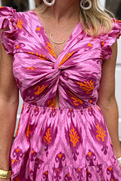 Zomerjurk Dames Retro Maxi Jurk met Elegante Details