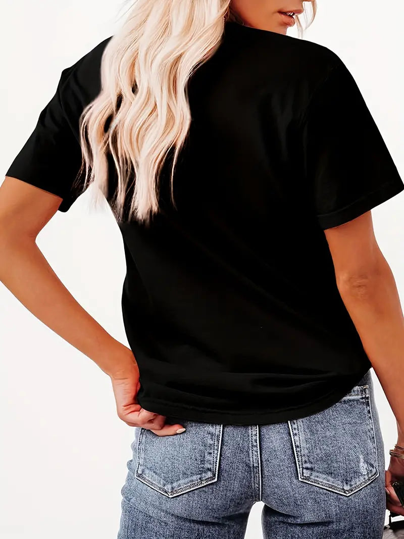 Dames T-shirt Bloemenprint Bohemian Stijl