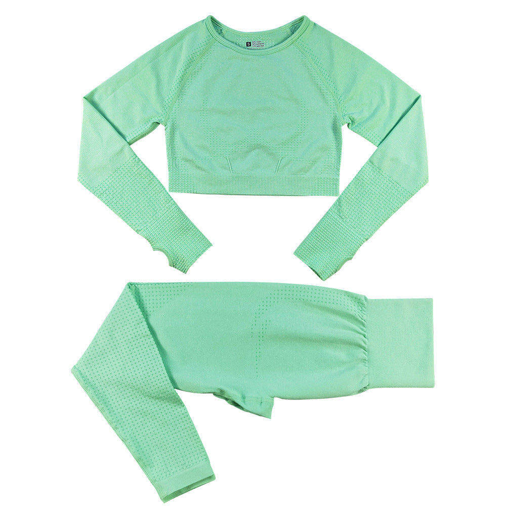 Yoga Set Dames Naadloze Legging en Sporttop
