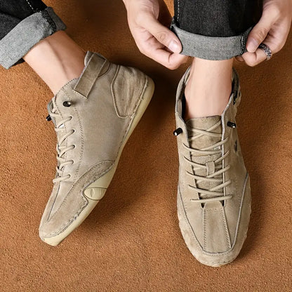 Waterdichte Heren Laarsschoenen met Hoge Schacht en Elastische Sluiting Kunstleer Robuust Straatmode