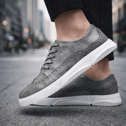 Heren Leren Sneakers Comfortabel voor Dagelijks Gebruik