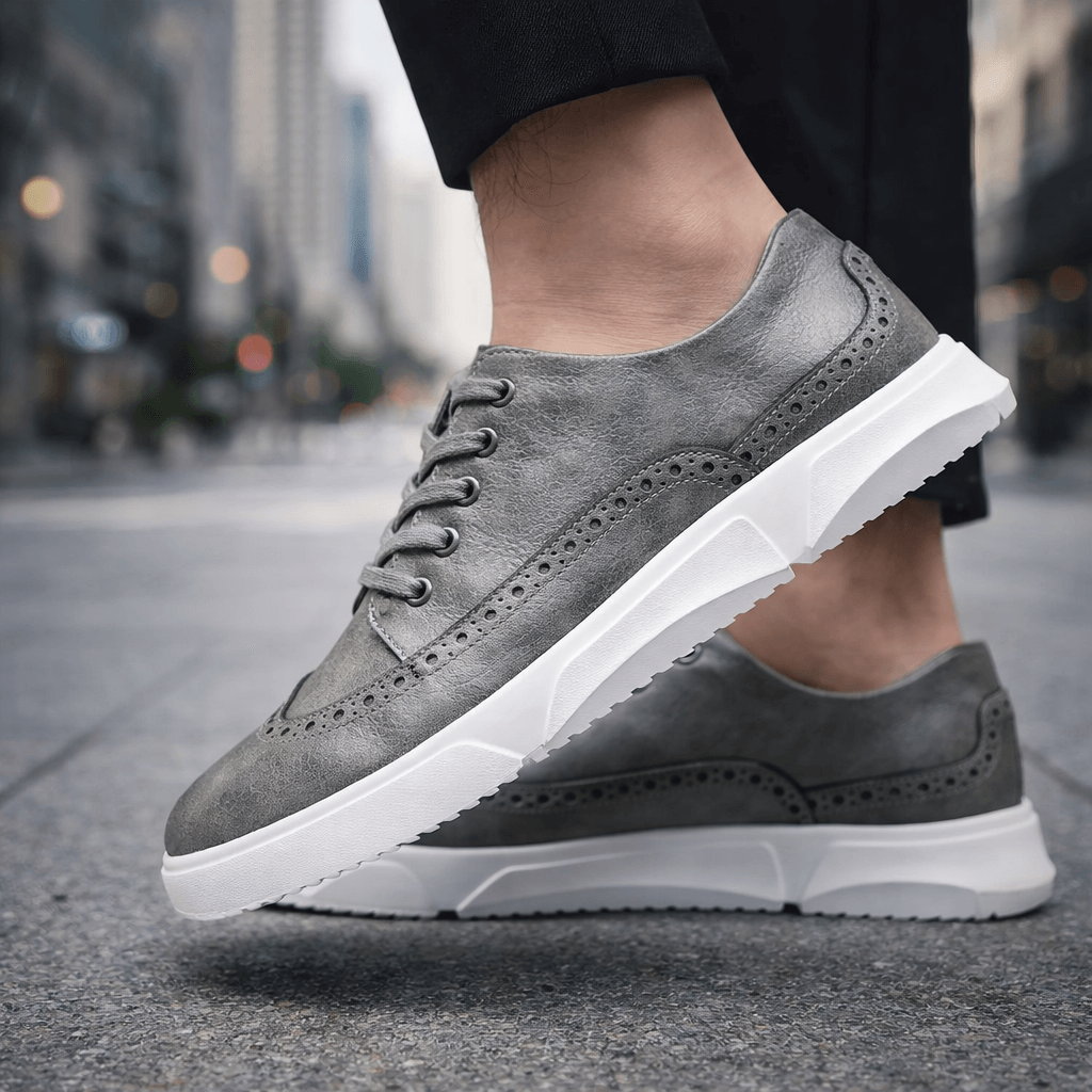 Heren Leren Sneakers Comfortabel en Stijlvol voor Dagelijks Gebruik