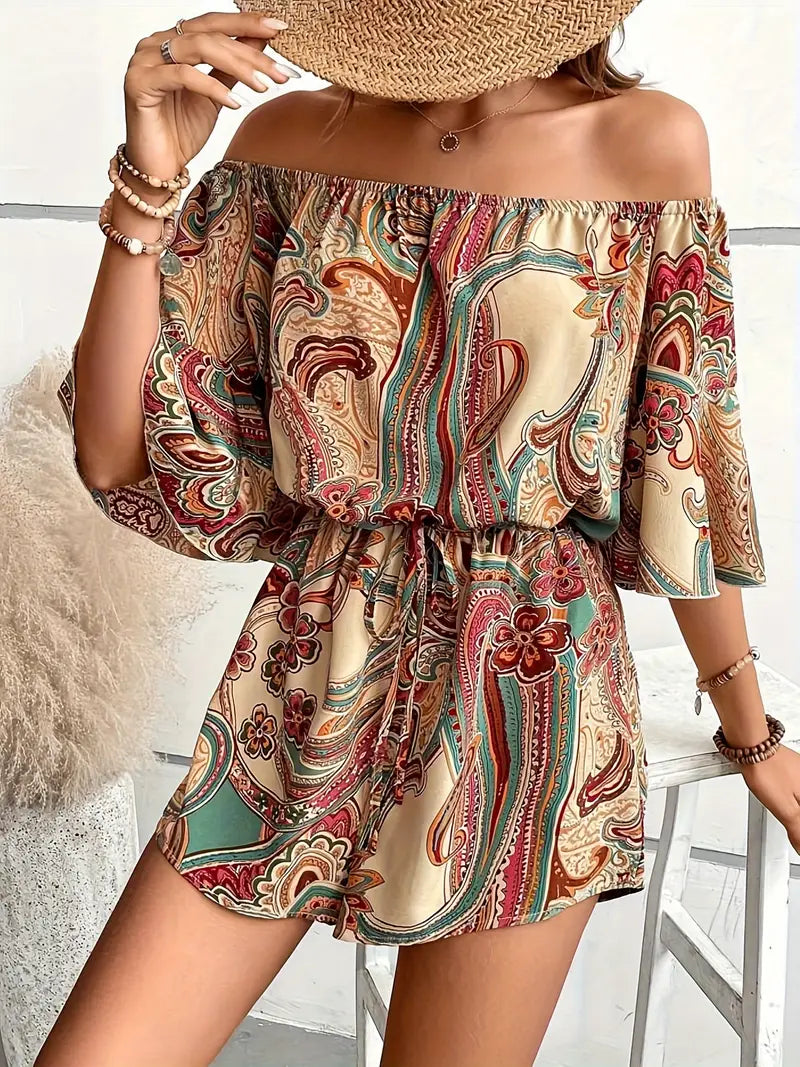 Stijlvolle Off-the-shoulder Jurk voor Vrouwen