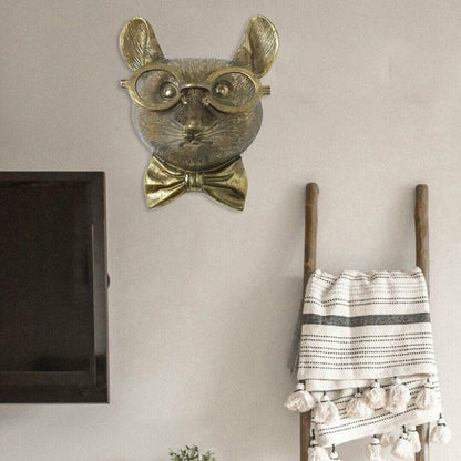 Dierenkop Wanddecoratie – Unieke & Speelse Muurdecoratie voor Woonkamer, Kantoor of Hal