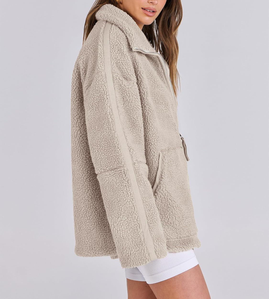Dames Fleecejas Warm en Zacht voor Winter