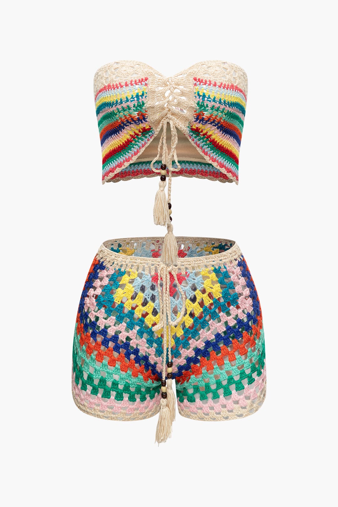 Boho Jurk Set met Bustier en Shorts Zomer Outfit - StudioMarella