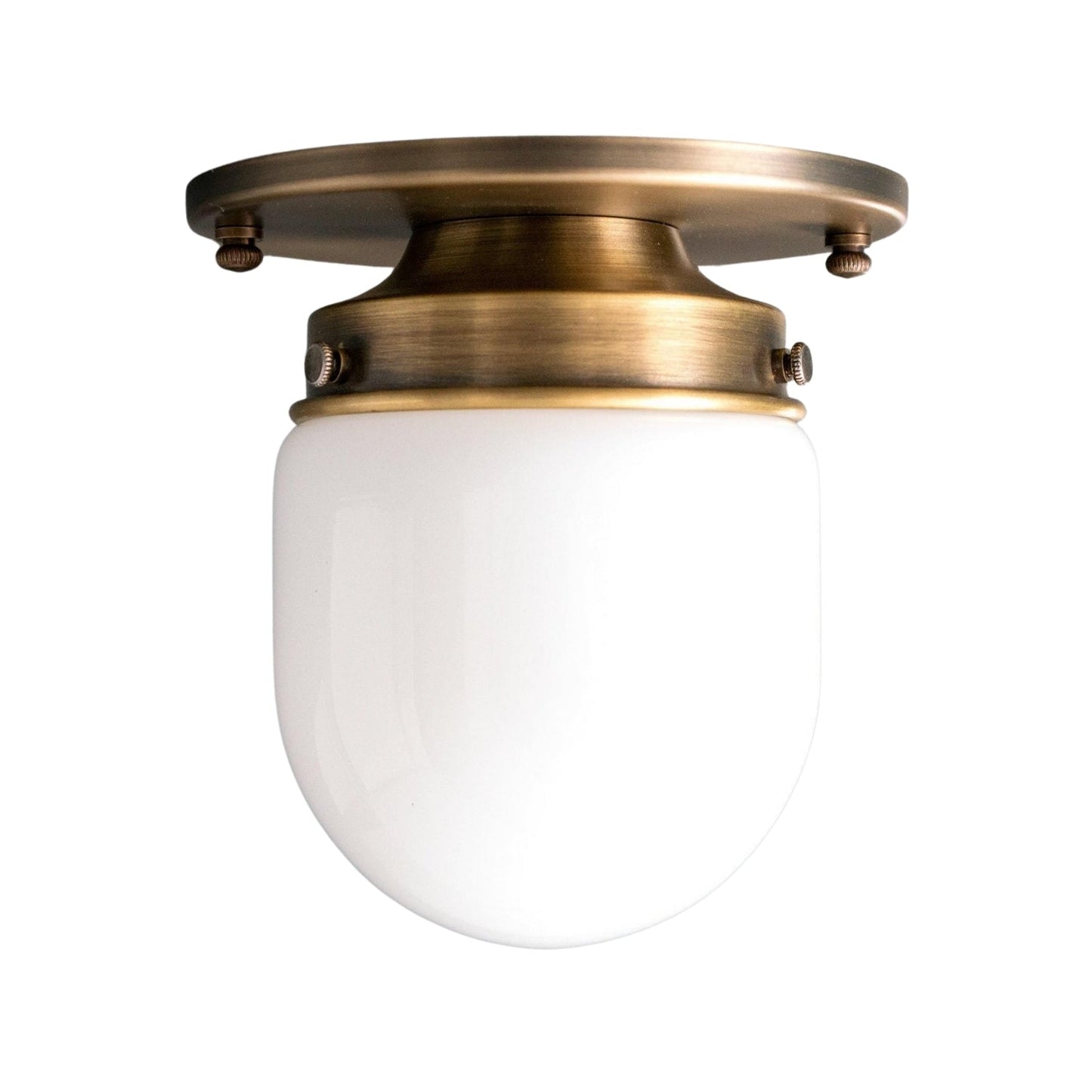 Opaal Glazen Wandlamp & Plafondlamp Dubbelfunctie Modern Design Messing