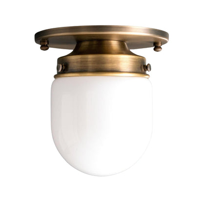 Opaal Glazen Wandlamp & Plafondlamp Dubbelfunctie Modern Design Messing