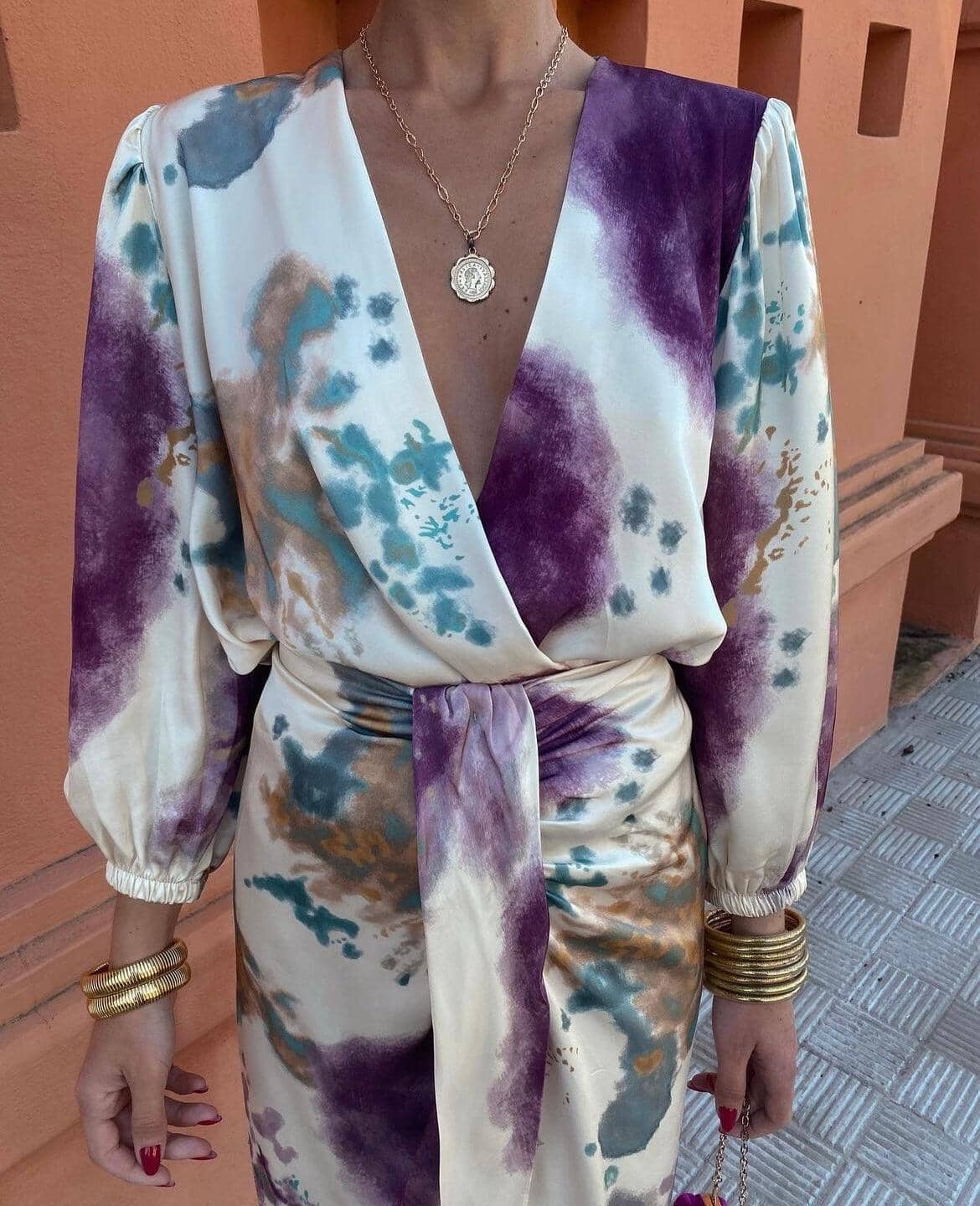 Tweedelige Maxi Set Tie-Dye Print Elegant en Trendy
