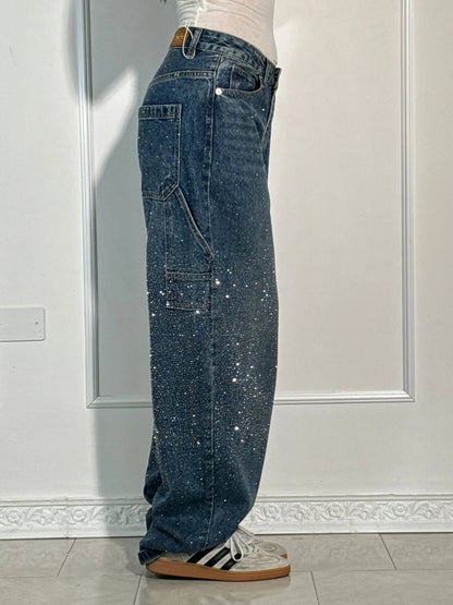 Vrouwen Spijkerbroek Wijd Comfortabel Zomermodel