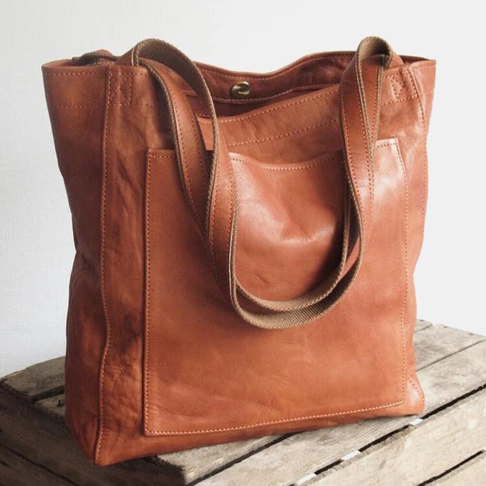 Handgemaakte Damestas Leer Elegante Schoudertas Dagelijks Gebruik Tijdloos Design Handwerk Stijlvol Draagtas