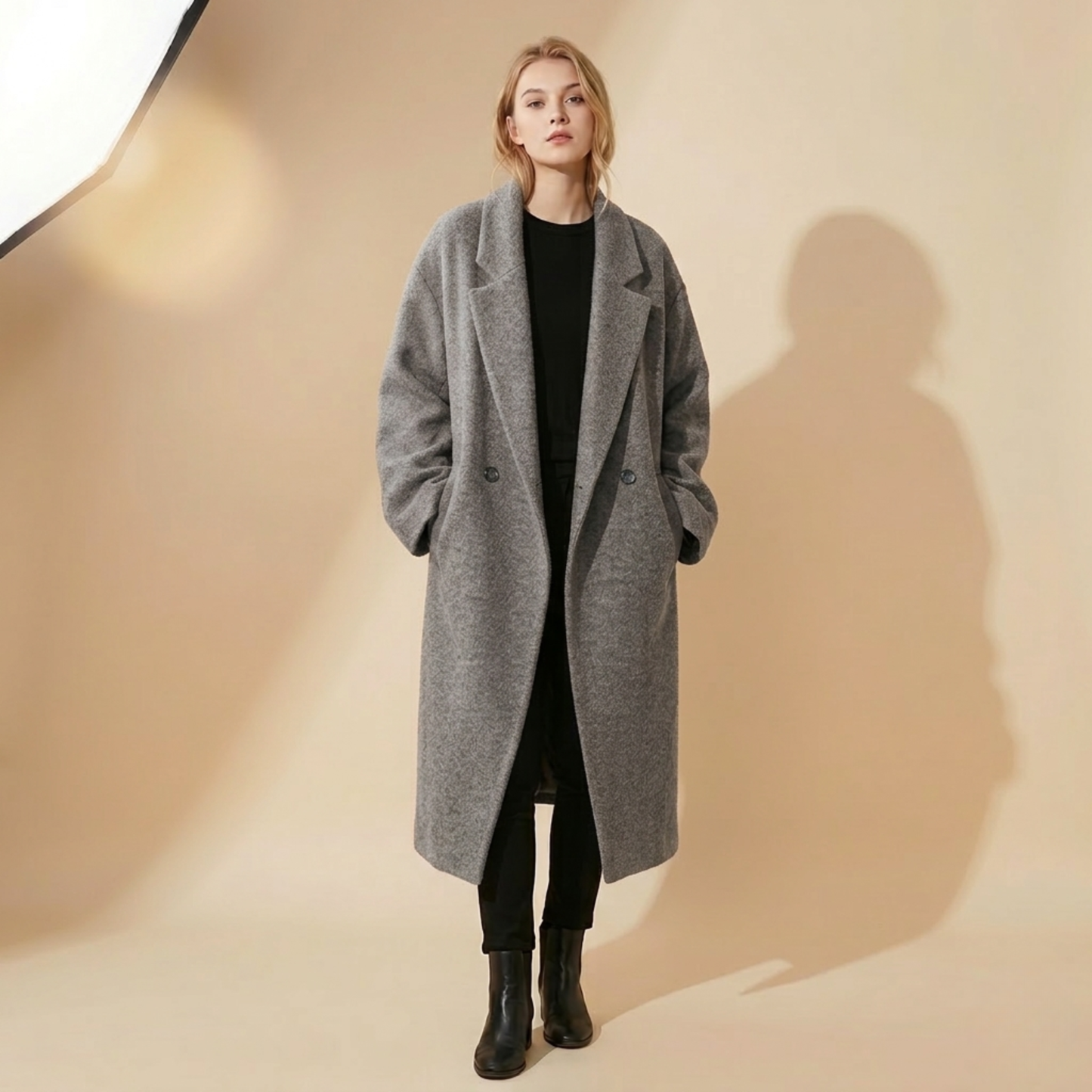 Dames Winterjas Ruim en Elegant Warm