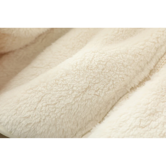 Sherpa Vest Zachte Hoge Kraag Ritssluiting Warm