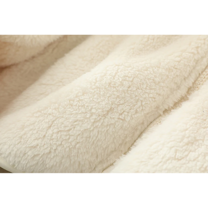 Sherpa Vest Zachte Hoge Kraag Ritssluiting Warm