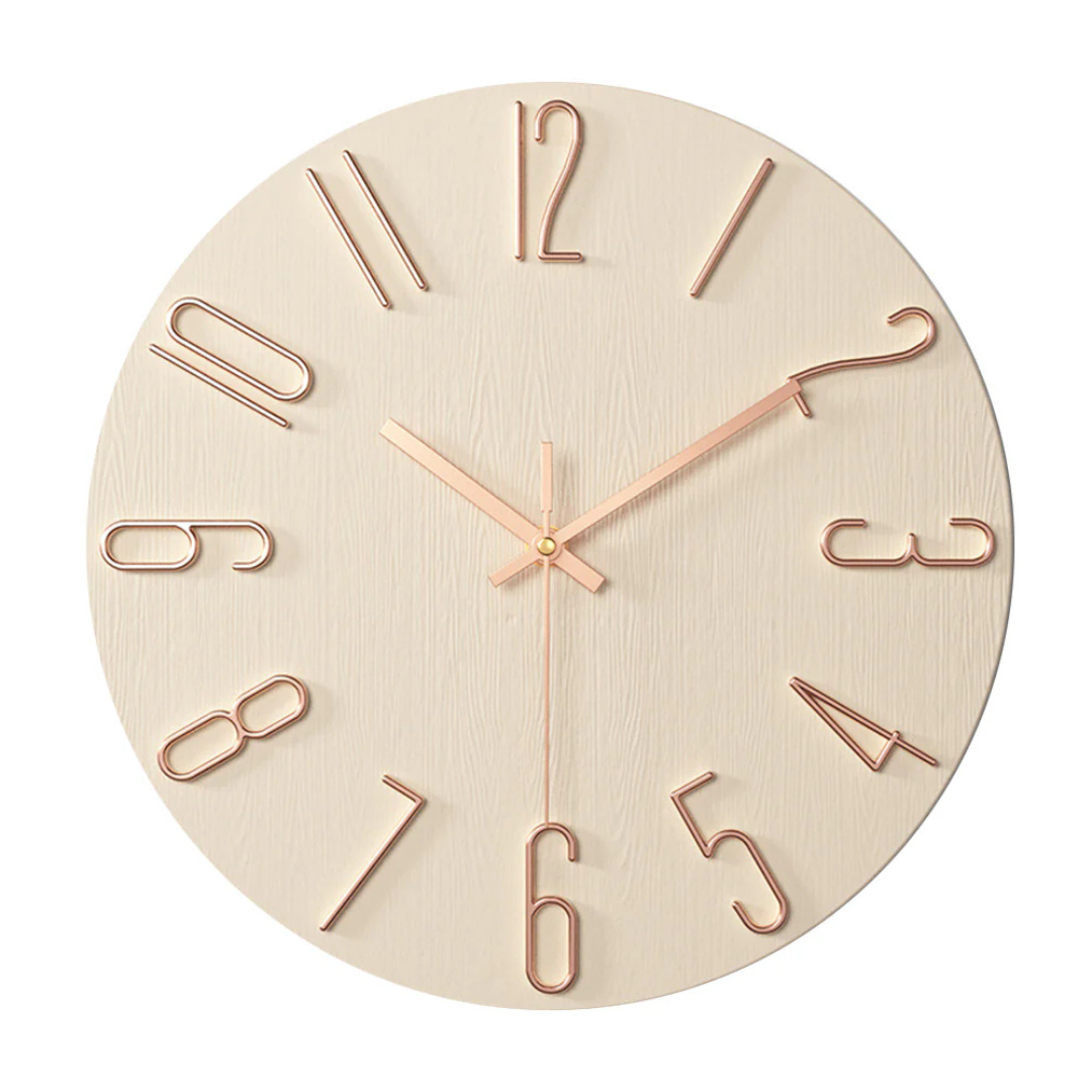 Wandklok Modern Stil Quartz 30cm Kunststof Woonkamer Minimalistisch