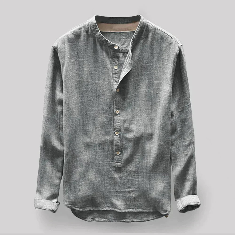 Klassiek Overhemd Oxford voor Heren Wit Blauw Gavi Stijl