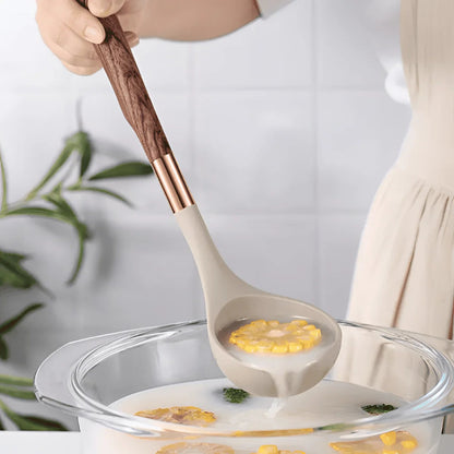 Siliconen Kookgereiset – 10-delig – Hittebestendig – Ergonomische Handgrepen – Antiaanbak – Moderne Keukenhulp voor Roeren & Keren