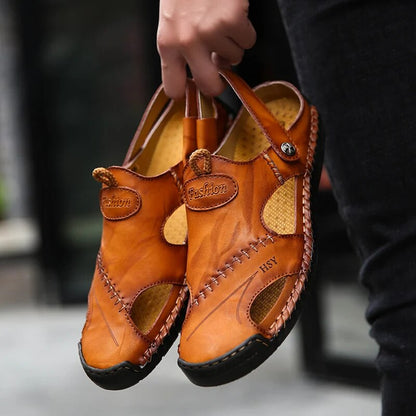 Leren Sandalen voor Mannen Klassiek en Robuust