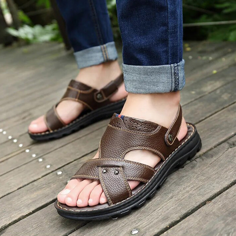 Mode Sandalen van Leer Charles