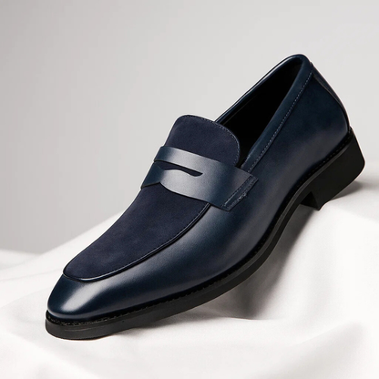 Leren Loafers Heren Elegante Instappers Zwart Marconi Stijl - StudioMarella
