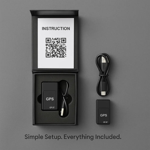 Compacte GPS-tracker Magnetisch Mondiaal Voertuigvolgsysteem Realtime Lokalisatie zonder Abonnement