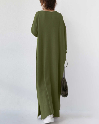 Dames Trui Jurk Zacht Warme Wintertrui