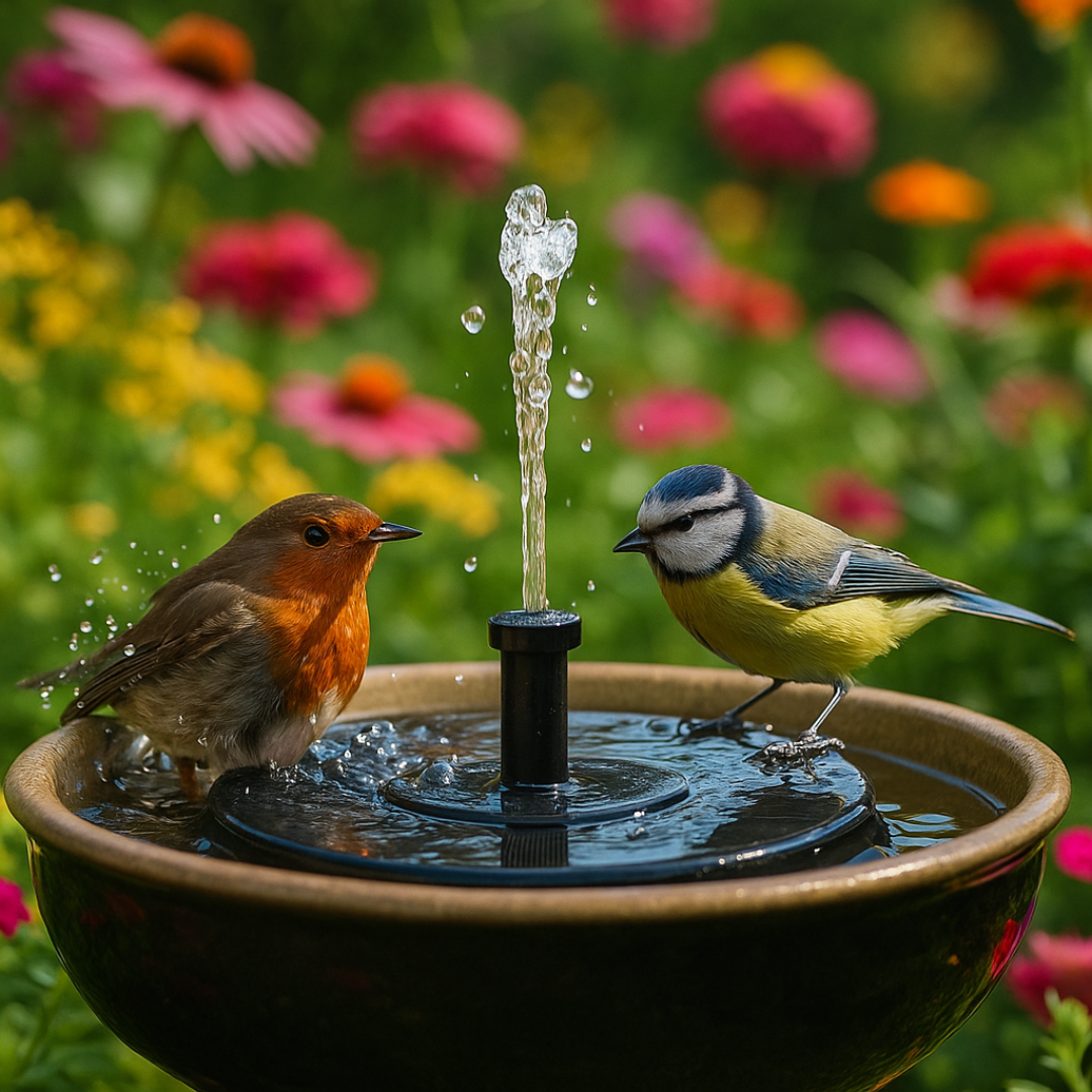 Zonne-energie Fonteinpomp voor Vijver Vogelbad en Tuin met Automatische Werking