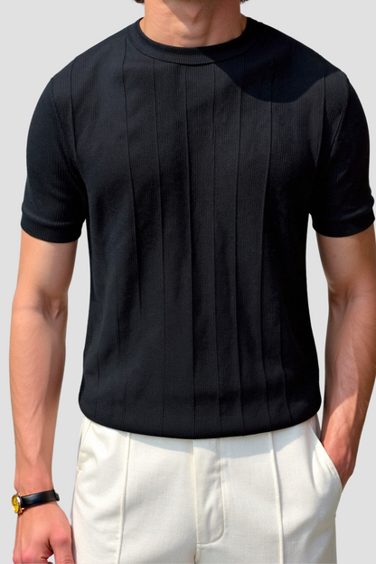 Heren T-Shirt Gestreept O-Hals Klassiek Casual