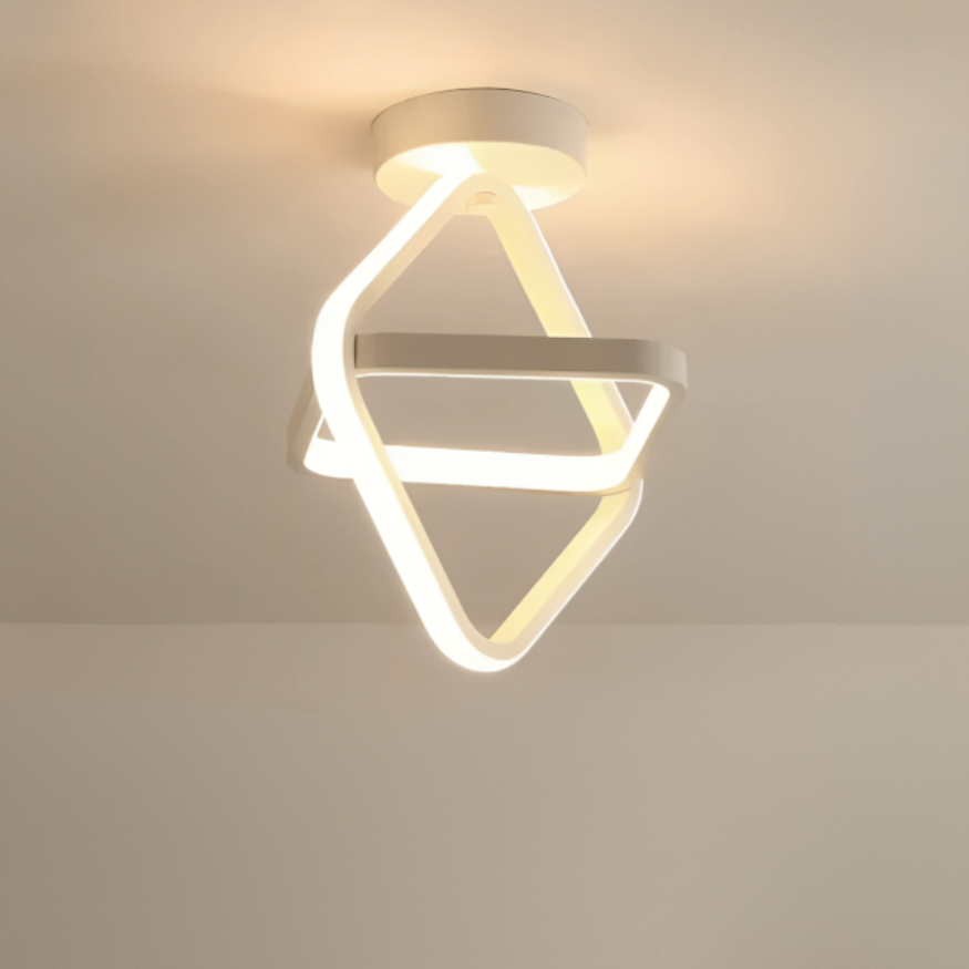 LED Plafondlamp met Dubbele Ringen Modern Design Hal Gang Kantoor Balkon Verlichting Creatief