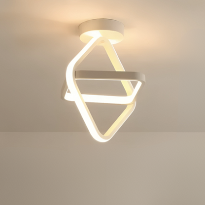 LED Plafondlamp met Dubbele Ringen Modern Design Hal Gang Kantoor Balkon Verlichting Creatief