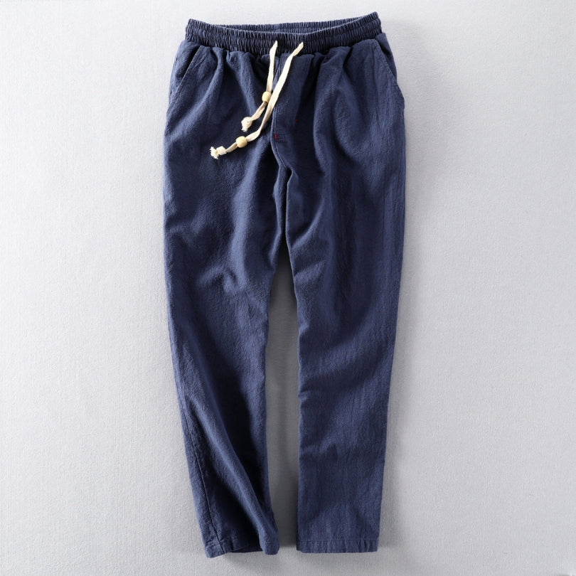 Mannenbroek Japanse Stijl Slim Fit Herenbroek