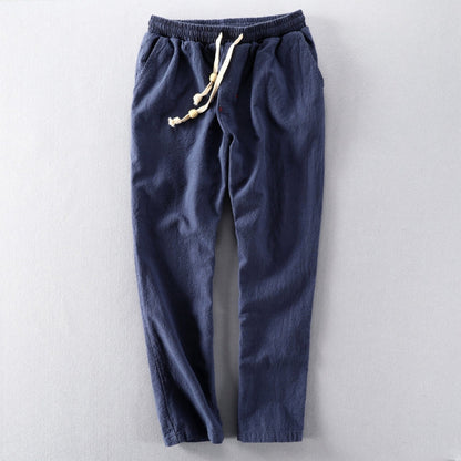 Mannenbroek Japanse Stijl Slim Fit Herenbroek