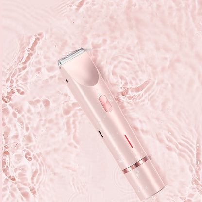 Precisie Trimmer voor Gezicht Oksels Bikinizone – Waterbestendig Oplaadbaar Dubbele Kop