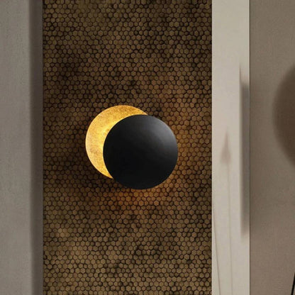 Wandlamp met Maanlicht LED Moderne Scandinavische Stijl Rond Warm Wit Zwart Wit Goud 20 25 cm Sfeerlicht