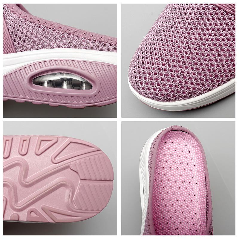 Orthopedische Pantoffels met Luchtkussen Ergonomische Instapschoenen Diabetesvoeten Ademend Mesh Extra Zacht Voetondersteuning Antislip Zool Dames Heren Indoor Outdoor Comfortschoenen