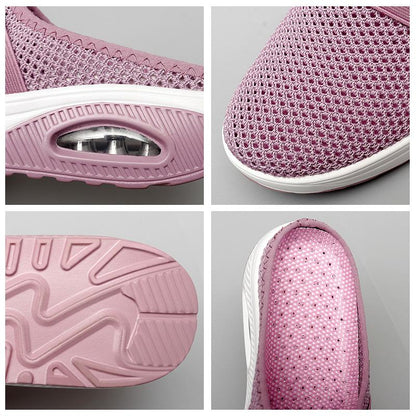 Orthopedische Pantoffels met Luchtkussen Ergonomische Instapschoenen Diabetesvoeten Ademend Mesh Extra Zacht Voetondersteuning Antislip Zool Dames Heren Indoor Outdoor Comfortschoenen