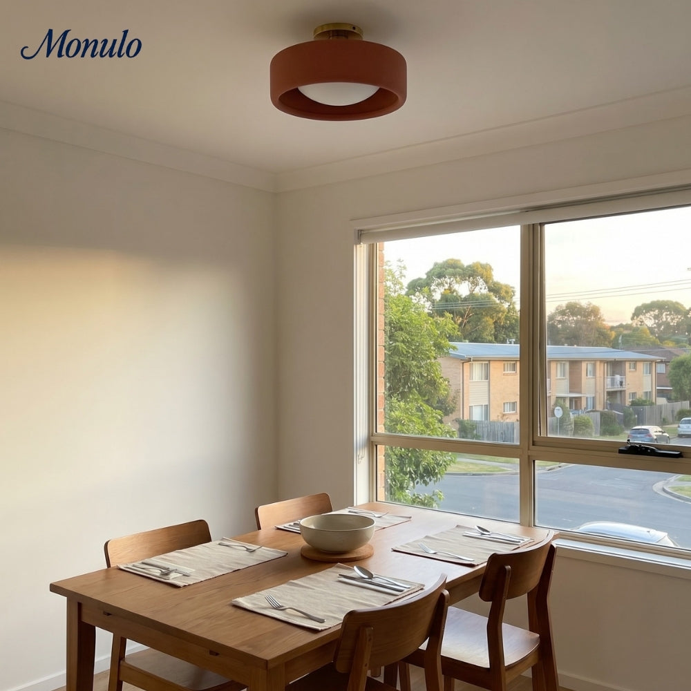 Porseleinen Plafondlamp met Strakke Montage – Moderne Lage Profiellamp Keramiek Opbouwverlichting