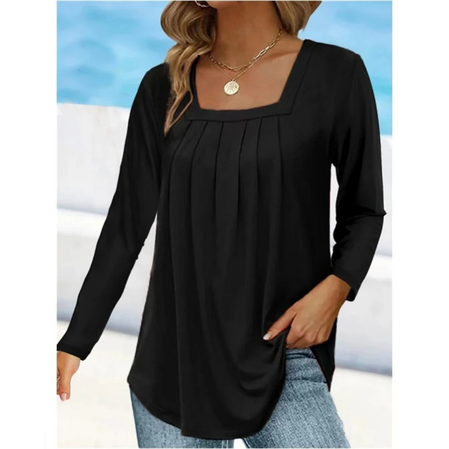 Lange Mouw Shirt voor Vrouw Elegant en Stijlvol
