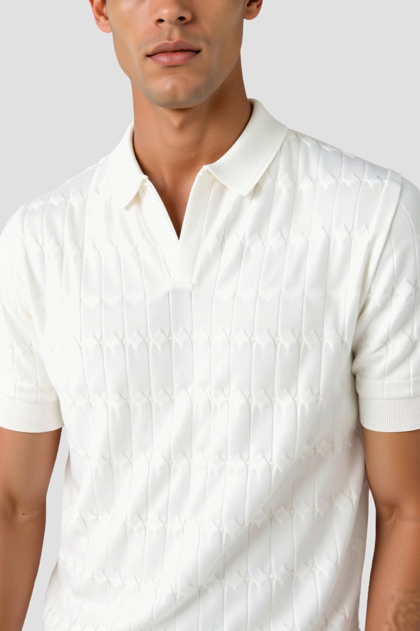 Witte Heren Poloshirt Klassiek en Stijlvol