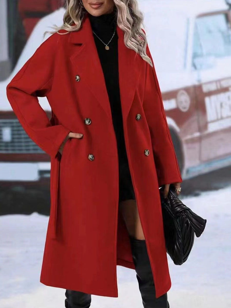 Dames Trenchcoat Warm en Waterdicht voor Herfst en Winter