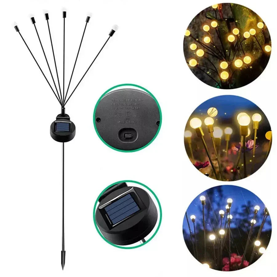 Vuurvlieg Tuinlamp Zonne-energie 20 LED Warm Wit Buitenlamp