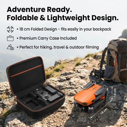 Professionele Camera Drone met 8K Dual Camera en GPS-stabilisatie – Borstelloze Motoren