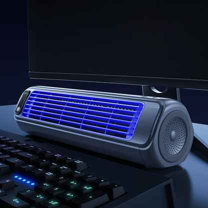 Draadloze Luchtkoeler USB Oplaadbaar Compacte Airco Ventilator Bureaukoeling Mobiele Koelunit Slaapkamer Kantoor Buiten Gebruik