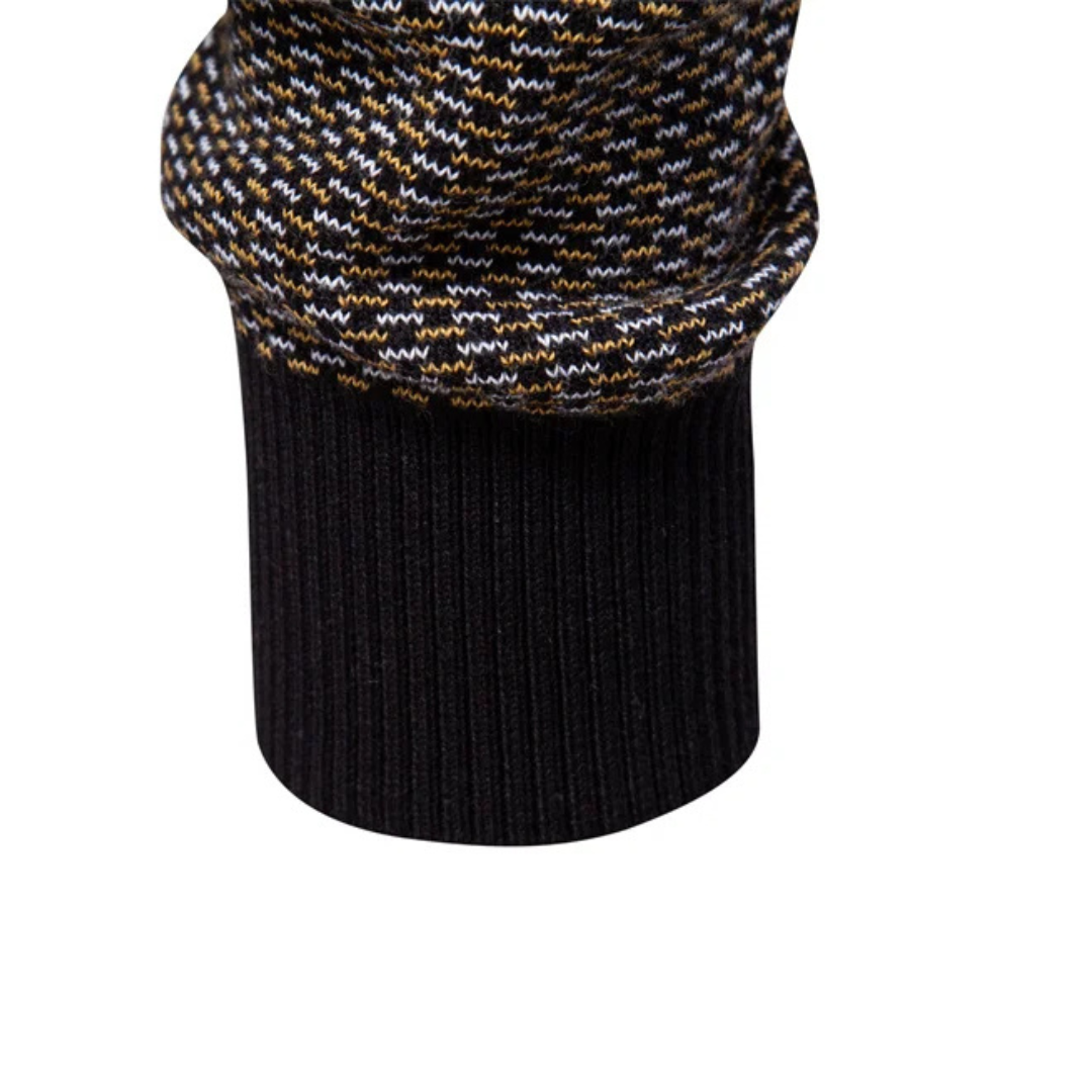 Pullover met Textuur en Kwart Rits voor Heren